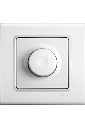 Viko LinneraRollina Beyaz Dimmer Rotatif 40-400W Çerçevesiz - 90440047