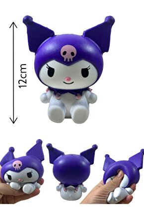 Büyük Boy Sık Bırak 12cm Kuromi Sukuşi Mor Kuromi Sukuşi Kromi Squishy