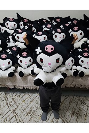 Kawaii Sanrio Sakura Kuromi Peluş Oyuncak 50 Cm  Uyku Arkadaşım