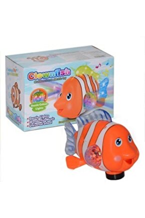 Pilli Sesli Işıklı Müzikli Oyuncak Sevimli Balık Nemo