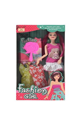 Fashion Girl Taraklı Aksesuarlı Bebek