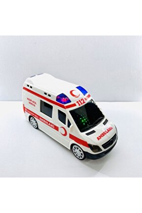 Ambulans Işıklı Pilli Müzikli