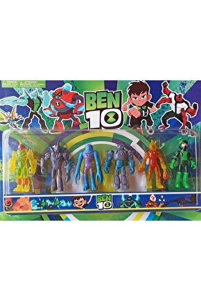 Ben 10 Figürleri 6’lı Benten Figür Seti