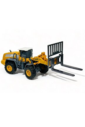 forklift kırılmaz oyuncak metal uçlu inşaat iş makinası 22cm