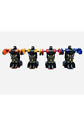 Robota Dönüşen Bugatti Transformers Araba 4lü Set