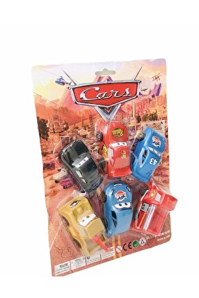 Cars Şimşek Mcqueen 6 Lı Set Oyuncak Araba