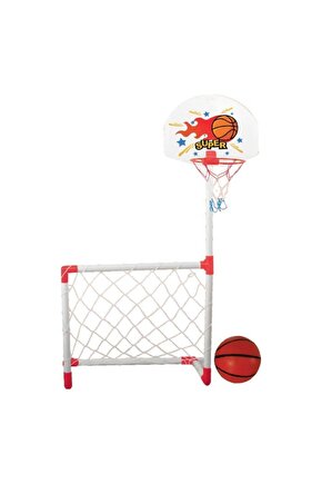 Oyuncak Kale Ve Pota Futbol Basketbol 2li Set Top Dahil