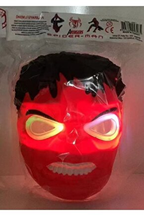 1 Adet Işıklı Kırmızı Red Maske Erkek Cocuk Oyuncakları Kız Cocuk Oyuncakları