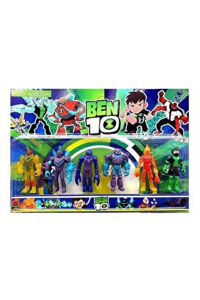 Ben10 Oyuncak Karakterler Ateştopu Benten 6 Lı Set