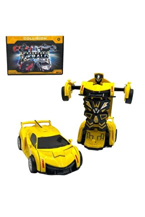 Transformers Robot 1:32 Kendinden Robota Dönüşebilen Araba - Çek Bırak Robota Dönüşen Araba