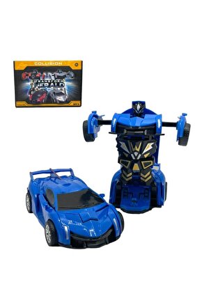 Transformers Robot 1:32 Kendinden Robota Dönüşebilen Araba - Çek Bırak Robota Dönüşen Araba