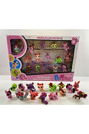 Minişler Ailesi 15 Parça Minişler - Littlest Pet Homes Minişler - Petshops Ailesi