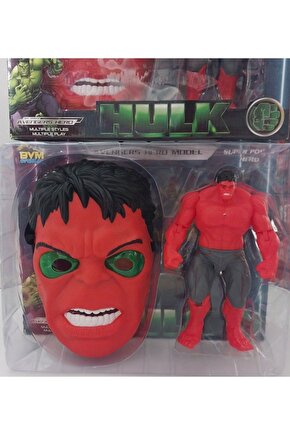 KIRMIZI HULK MASKE FİGÜR IŞIKLI