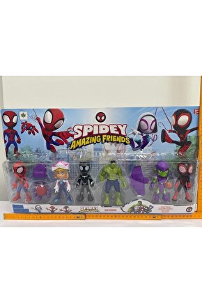 Spidey Amazing Friends Özel 6 Lı Set Spidey Hulk...