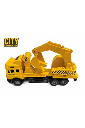 City Construction Excavator Oyuncak Kepçe