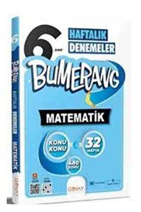 6. Sınıf Bumerang 32 Haftalık Matematik Denemeleri