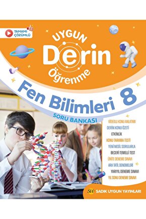 8.SINIF FEN BİLİMLERİ DERİN ÖĞRENME SORU BANKASI (YENİ) KAVRAM HARİTASI HEDİYELİ