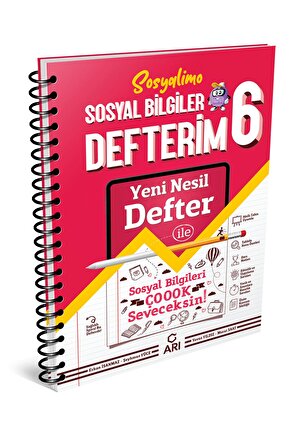 Arı Yayınları 6 Sınıf Sosyal Bilgiler Defterim Sosyalimo