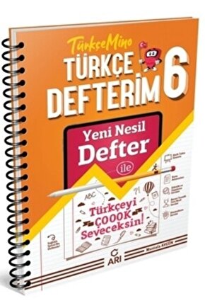 6. Sınıf Türkçe Konu Anlatım Defterim Türkçemino Arı (kitapsenine Özel Güncel Baskıdır)