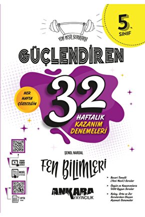 5. Sınıf Güçlendiren 32 Haftalık Fen Bilimleri Kazanım Denemeleri