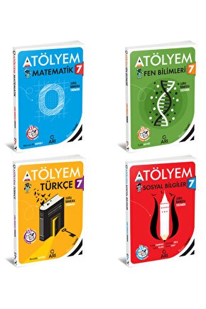 Arı Yayınları 7 Sınıf Matematik Fen Türkçe Sosyal Akıllı Atölyem Seti 4 Kitap