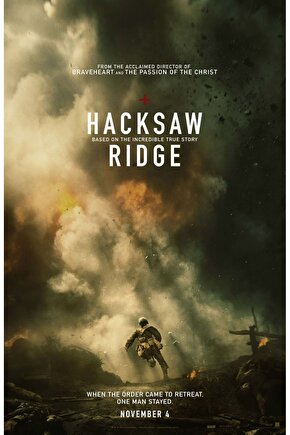 Hacksaw Ridge (2016) 0001 ( FOLYO ) - AFİŞ - POSTER-3267