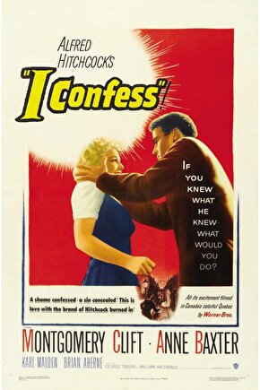 I Confess (1953) ( FOLYO ) - AFİŞ - POSTER-3668