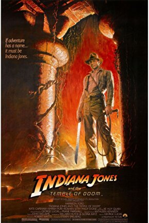 Indiana Jones and the Temple of Doom (1984) 1 ( FOLYO ) - AFİŞ - POSTER-3769