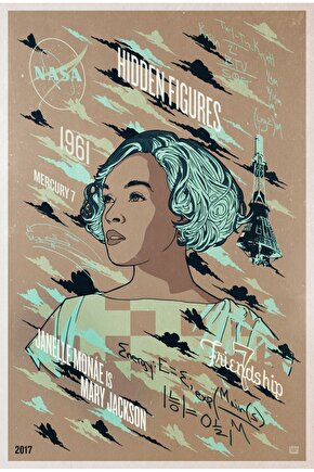 Hidden Figures (2016) 8 ( FOLYO ) - AFİŞ - POSTER-3505