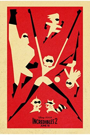 Incredibles 2 (2018) ( FOLYO ) - AFİŞ - POSTER-3744