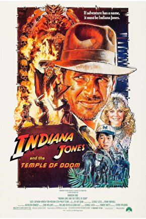 Indiana Jones and the Temple of Doom (1984) 3 ( FOLYO ) - AFİŞ - POSTER-3771