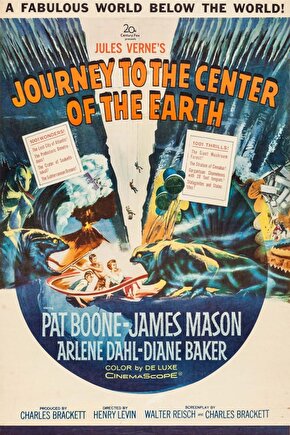 Journey to the Center of the Earth (1959) ( FOLYO ) - AFİŞ - POSTER-4011