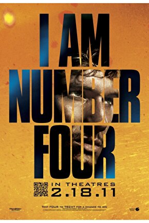 I Am Number Four (2011) 2 ( FOLYO ) - AFİŞ - POSTER-3666