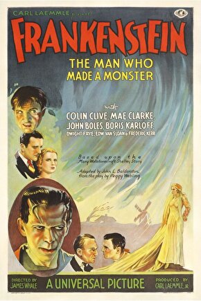 Frankenstein (1931) 3 ( FOLYO ) - AFİŞ - POSTER-2908