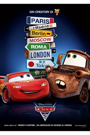 Cars 2 (2011) 4 ( FOLYO ) - AFİŞ - POSTER-2041