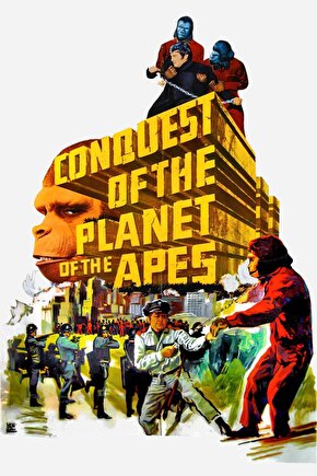 Conquest of the Planet of the Apes (1972) ( FOLYO ) - AFİŞ - POSTER-2220