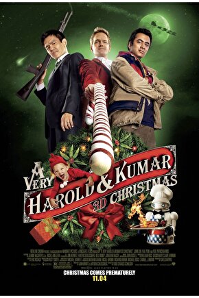 A Very Harold & Kumar Christmas (2011) 4 ( FOLYO ) - AFİŞ - POSTER-1141