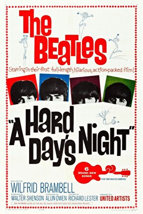 A Hard Days Night (1964) ( FOLYO ) - AFİŞ - POSTER-1092