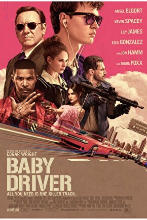 Baby Driver (2017) 6 ( FOLYO ) - AFİŞ - POSTER-1546