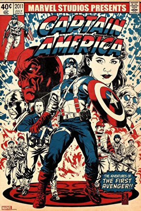 Captain America The First Avenger (2011) 6 ( FOLYO ) - AFİŞ - POSTER-1988