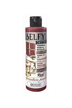 Selfy Decor Vernikli Boya 240cc - Burgundy 828