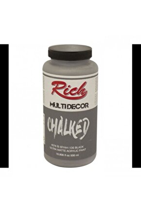 Multi Decor Chalked Akrilik 500ml N:4576 İs Siyah