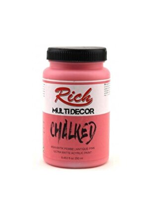 Multi Decor Chalked Akrilik 250ml N:4524 Antik Pembe