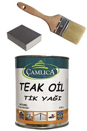 1. Sınıf Teak Oil (tik Yağı) Fırça Ve Zımpara Komple Al Uygula Seti