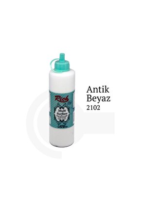 500 Cc Multisurface Her Yüzey Için Yenileme Akrilik Boya Büyük-2102 Antik Beyaz