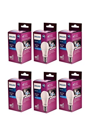 Mycare Led Lamba 8W - 60W E27 6500K Beyaz Işık (6 Lı Paket)