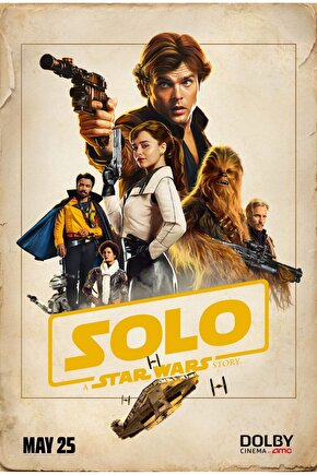 Solo A Star Wars Story (2018) 1 AFİŞ - POSTER ( FOLYO ) - AFİŞ - POSTER-5811