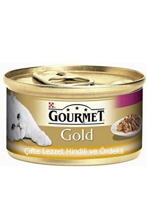 Gourmet Gold Cifte Lezzet Hindili Ve Ordekli Konserve Mama. 85 gr