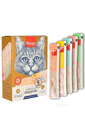 Karışık 8 Lezzetli Sıvı Kedi Ödülü 25 X 14 gr