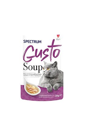 Spectrum Gusto Ton Balıklı Tavuklu Ve Balkabaklı Kedi Çorbası 50 Gr